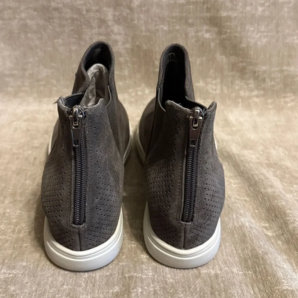INC International Concepts Tayla hidden heel suede ankle wedge sneaker